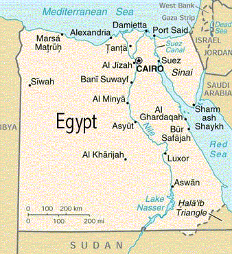 Map of Egypt